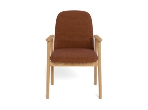 Set 2 piese Scaune dining Calvin, Portocaliu, 88x55x60.5 cm - Img 3