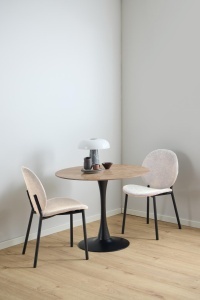 Set 2 piese Scaune dining Cliff, Bej, 87x50x57.5 cm