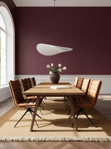 Set 2 piese Scaune dining Grafton, Maro, 96.5x50.5x65 cm