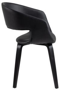 Set 2 piese Scaune dining Nova, Negru, 77x49.5x52.5 cm - Img 5