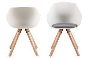 Set 2 piese Scaune dining Tina, Gri, 80.5x56.5x53 cm - Img 4