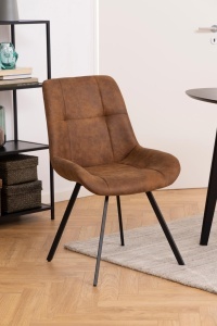 Set 2 piese Scaune dining Waylor, Maro, 88x54x58.5 cm
