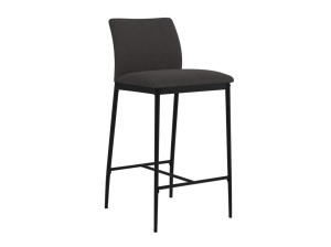 Set 2 piese Scaune inalte Demina, Gri, 90.5x41x48.5 cm - Img 2