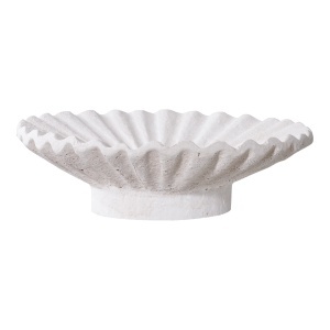 Set 2 piese Suporturi pentru lumanari, Alb, 21.5x21.5x7.3 cm