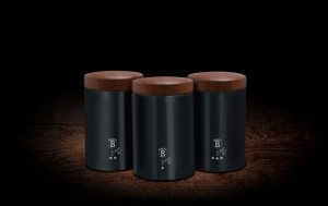 Set 3 Recipiente pentru Depozitare, ebony rosewood - Img 3