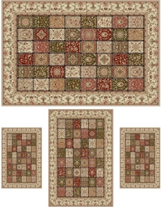 Set 4 covoare, Lotos, Crem, 200x300 cm, Delta 1518-100 - Img 2
