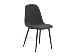 Set 4 piese Scaune dining Celia, Negru, 86x44x54 cm - Img 3