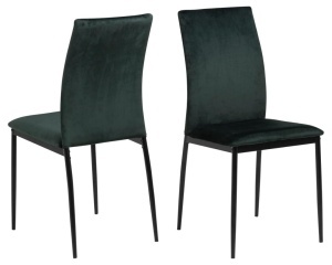 Set 4 piese Scaune dining Demina, Verde, 92x43.5x53 cm - Img 2
