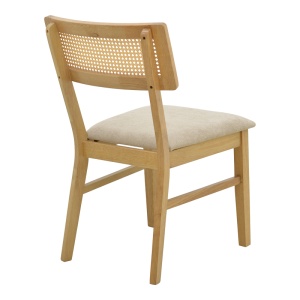 Set 7 bucati masa si scaune dining, Raffles, Natural, 90x150x76 cm - Img 4