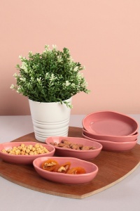 Set boluri de sos din ceramica (6 bucati) Mayd200 Multicolor 14.0x14.0x14.0 cm - Img 2