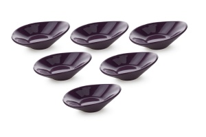 Set boluri de sos din ceramica (6 bucati) Mayd200 Violet 12x7.9x3 cm - Img 2