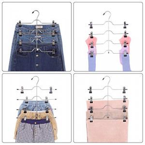 Set de 3 umerase din metal, Songmics, Negru, 37.5x33x0.4 cm - Img 4