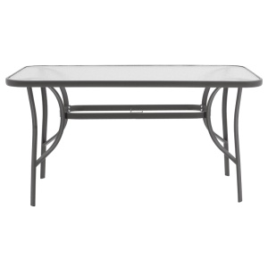 Set de 5 buc masa si scaune de gradina Ensure-Confidence metal antracit 120x70x70 cm - Img 3
