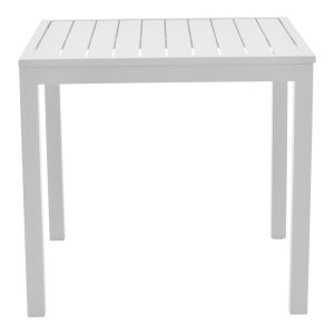 Set de 5 buc masa si scaune de gradina Kliton-Raven aluminiu alb 80x80x74 cm - Img 7