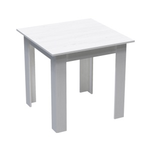 Set masa si scaune 3 piese Manka-Julita Alb 80x80x77 cm - Img 5