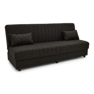 Set mobilier studenti canapea si masuta de cafea, 2 buc, Zing, Gri, 190x75x85 cm - Img 4