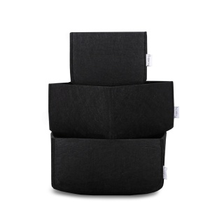 Set organizator de birou din fetru (3 bucati) HMY-6268 Negru 22.5x22.5x10 cm - Img 5
