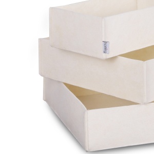 Set organizator de birou din fetru (3 bucati) HMY-6271 Crem 32x21x7.5 cm - Img 3