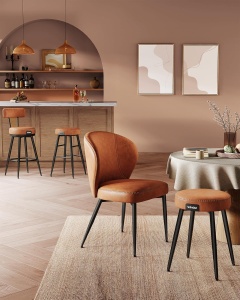 Set scaune de bar Caramel Vasagle 54x54x90.5 cm - Img 6