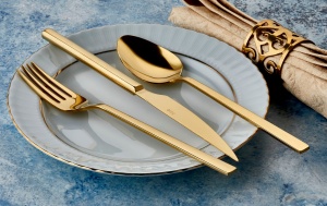 Set tacamuri (36 bucati) Cbk36 Auriu 21x4.5 cm - Img 2