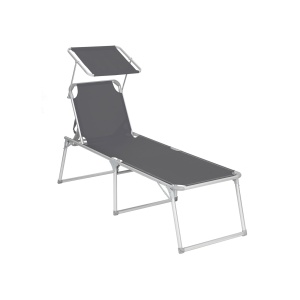 Sezlong Songmics Gri 65x200x48 cm