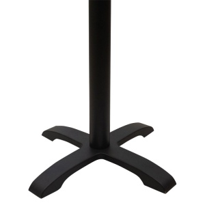 Stalp picior suport blat masa Poise inaltime medie fonta negru patru picioare 62x62x94 cm - Img 3