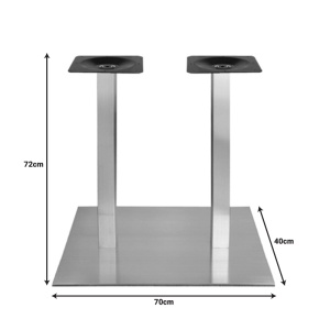 Suport blat masa Aluminum Pako World Argintiu 70x40x72 cm - Img 2