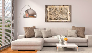 Tablou din plută - Map of the Past [Cork Map] 120x80 cm - Img 2