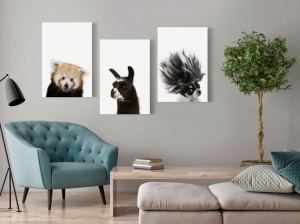 Tablou - Friendly Animals (Collection) 60x30 cm - Img 2