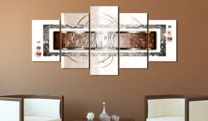 Tablou - Golden Blizzard 200x100 cm - Img 2