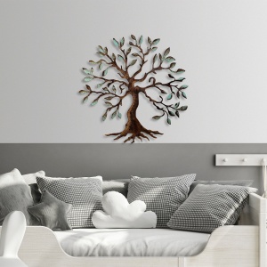 Tablou metalic Tree Multicolor 60x60x1.5 cm - Img 3