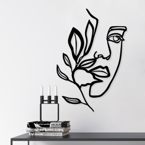 Tablou metalic Woman Negru 46x56 cm - Img 6
