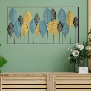 Tablou metalic Zevahir Multicolor 115x3x60 cm - Img 4