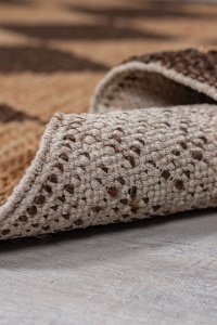 Traversa Effie Diamond Jute Maro inchis 60x230 cm, Flair Rugs - Img 4