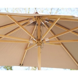 Umbrela de soare Orlando, Taupe, 300x300x265 cm