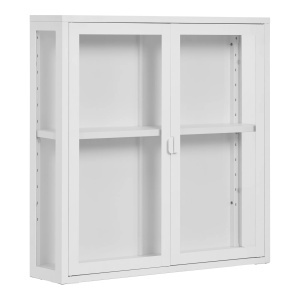 Vitrina suspendata Brisbane, Alb, 18x80x80 cm - Img 4