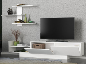 Ansamblu Comoda TV Egemen Alb - Img 3
