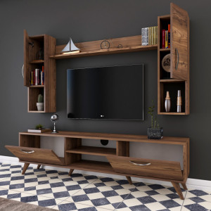 Ansamblu Comoda TV M27 Walnut - Img 6