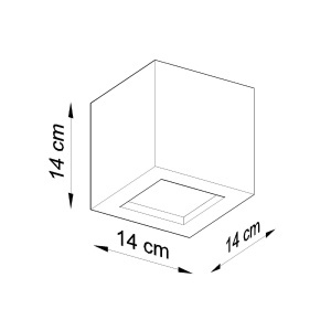 Aplica Leo din ceramica Gri 14x14x14 cm - Img 4