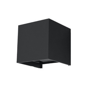 Aplica perete LED Luca Negru 3000K 10x10x10 cm