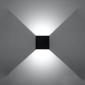 Aplica perete LED Luca Negru 3000K 10x10x10 cm - Img 3