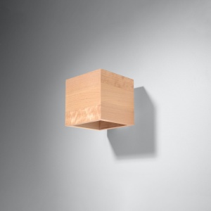 Aplica Quad din lemn, Natural 10x12x10 cm - Img 2