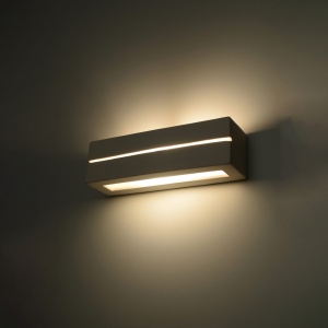 Aplica Vega Line din ceramica Alb 32.5x9.5x9.5 cm - Img 3