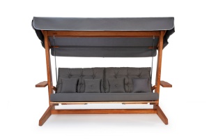 Balansoar cu 3 locuri Luna Deluxe 2600 Antracit 260x200x195 cm - Img 12