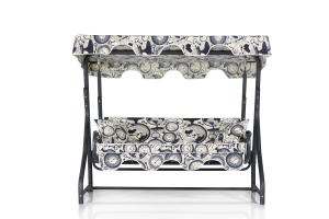 Balansoar cu 3 locuri Ruta 4 Crem 200x165x110 cm - Img 2