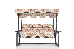 Balansoar cu 3 locuri Vitis 4 Multicolor 200x165x110 cm - Img 2