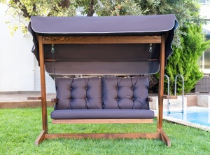 Balansoar cu 3 locuri Viva 2200 Antracit 220x100x175 cm - Img 2