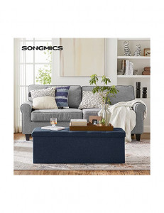 Banca de depozitare, Songmics, 300 kg, LSF7IN, Albastru, 110 x 38 x 38 cm - Img 2