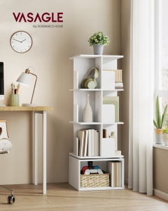 Biblioteca, Alba, Alb, 40x40x124.6 cm