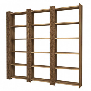 Biblioteca City 3 - Walnut, Walnut - Img 3